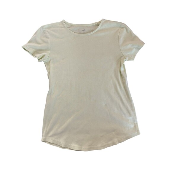 J Jill Pima Cotton Basic T XS Lime Neon Green T Shirt Top - Picture 5 of 7